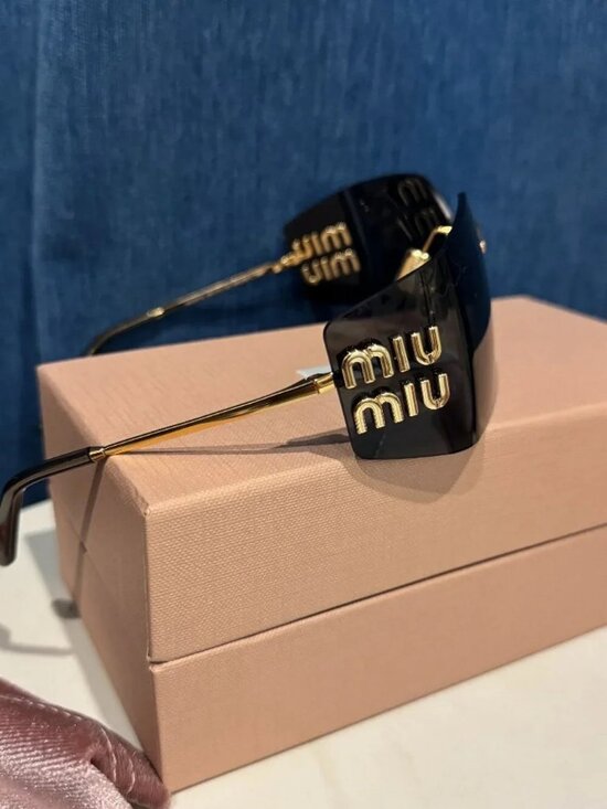 ✨ Miu Miu Rimless Oversized Logo Sunglasses ✨ main image 7